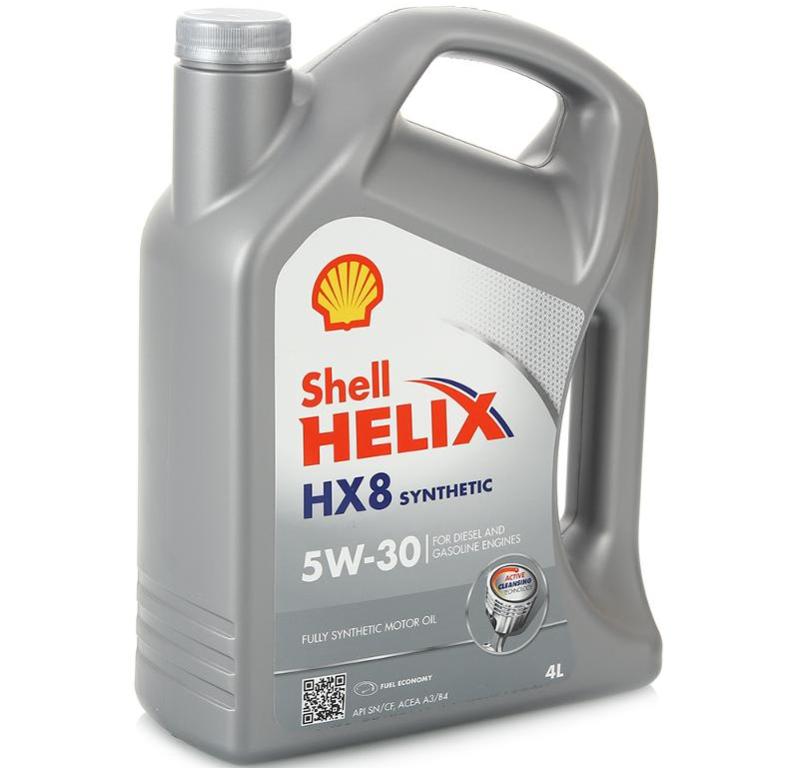 SHELL Helix HX8 Syntetisk 5W-30 4 L