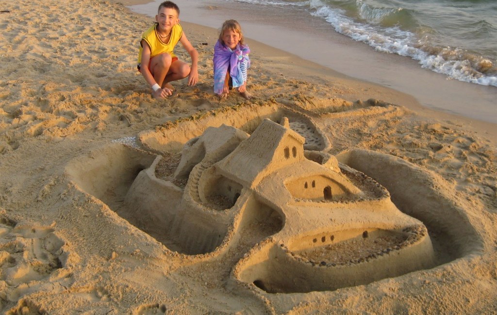 Poza cu nisip a castelului cu nisip