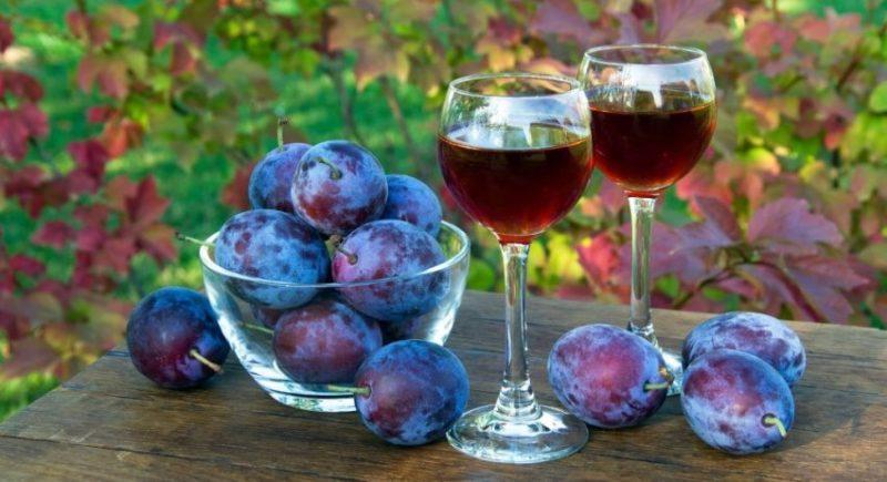 Fotografie de vin cu prune